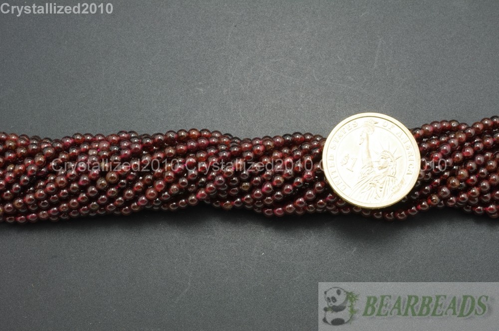 Wholesale Natural Gemstones Round Ball Spacer Healing Reiki Beads 2mm 3mm 15.5”