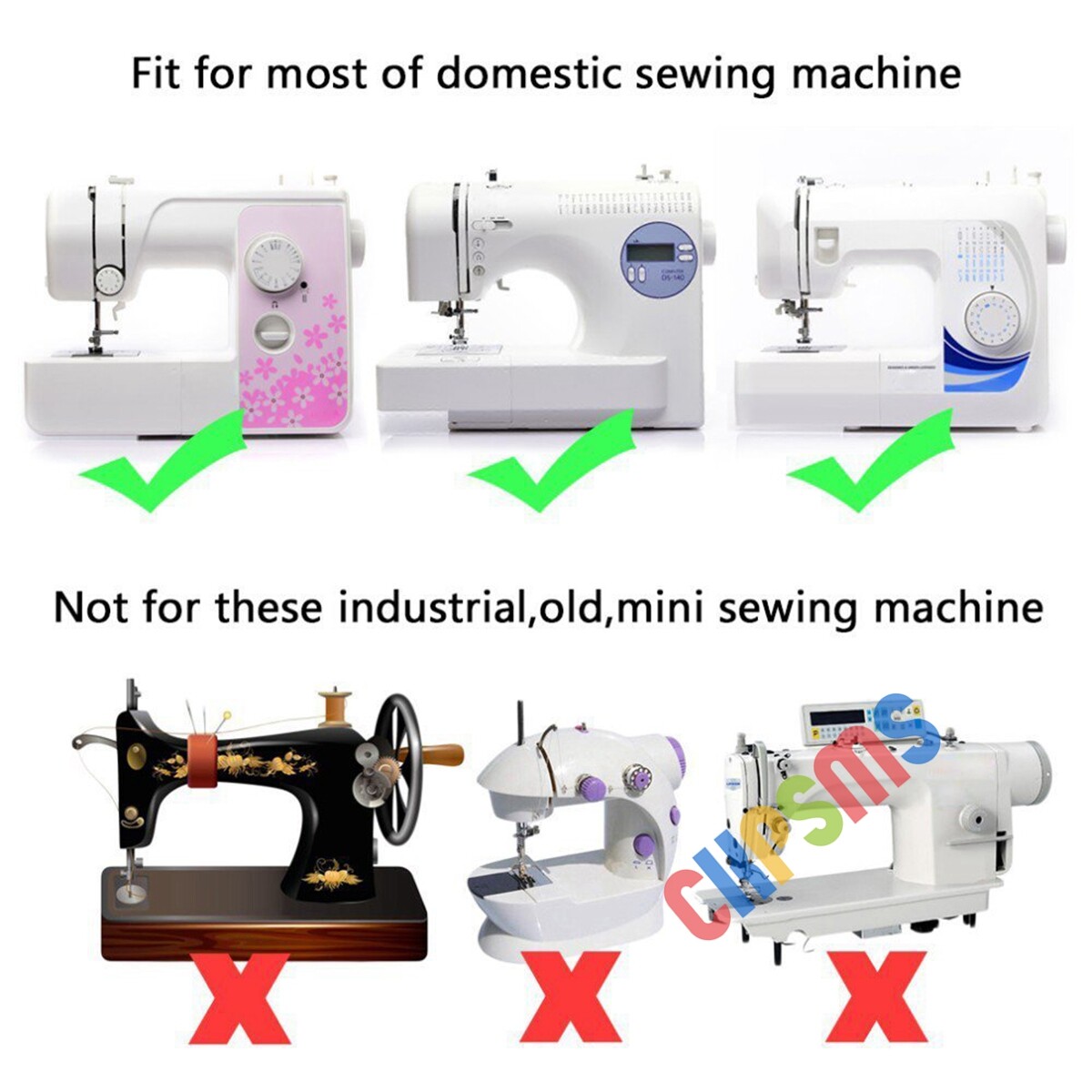 42‑Pcs Low‑Shank Presser Feet Set – Fits Brother, Singer, Janome, Elna, Kenmore