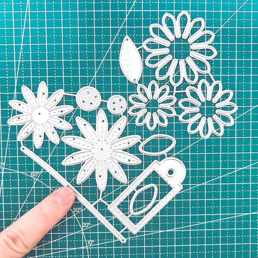 Chrysanthemums Metal Cutting Dies for Card Making New, Flower Carbon Steel