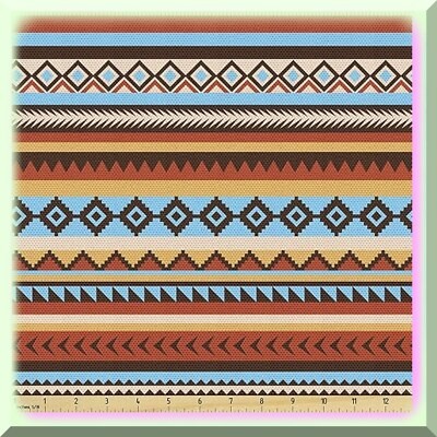 Waterproof fabric with chevron arrow and rectangle patterns 72×58 inches