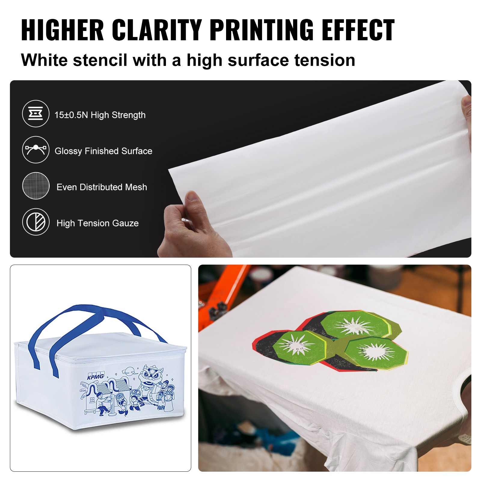 VEVOR 6 PACK Aluminum Frame Silk Screen Printing Screens 20″x 24″ With 160 Mesh