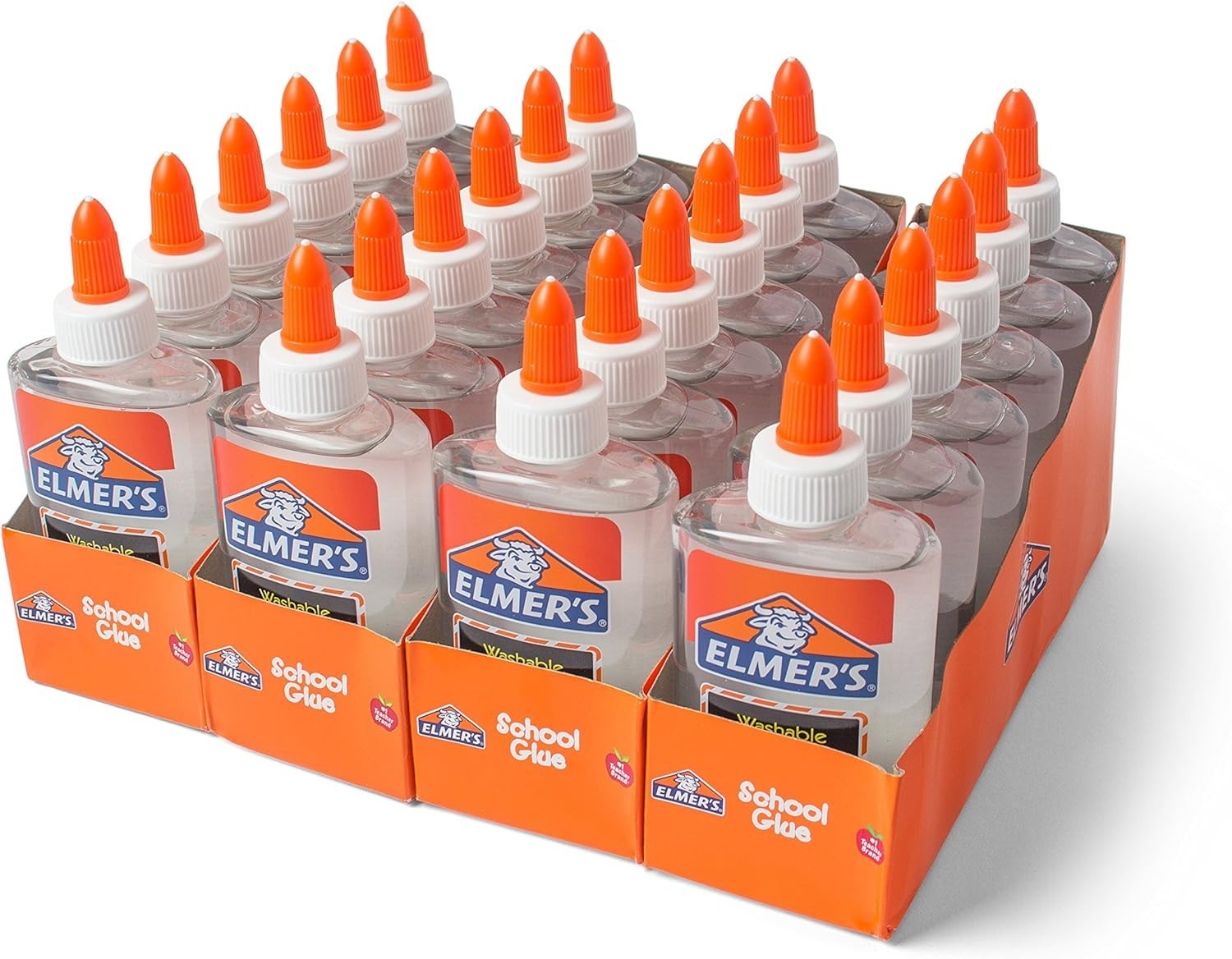Elmer’s Washable Clear School Glue – 5oz, 24 Count – Ideal for Slime & Crafts