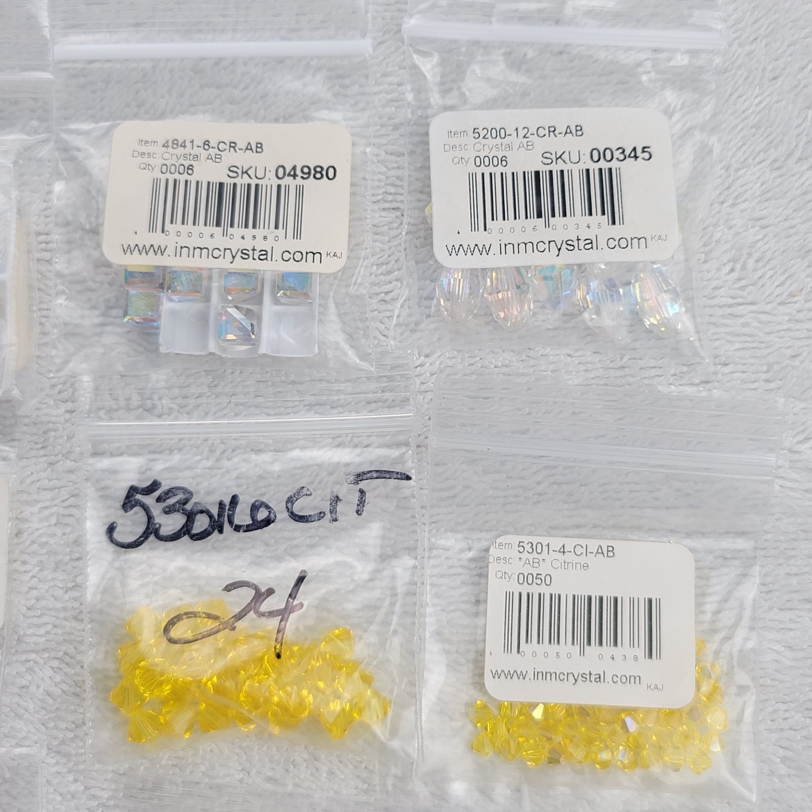 Swarovski Crystal Bead Lot Bicone Cube Pendant Fancy Stone Mixed Qty
