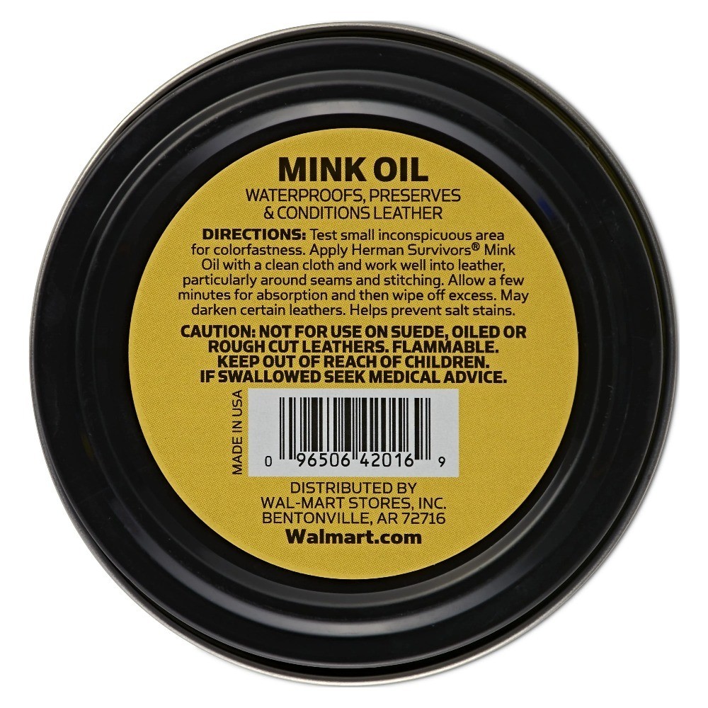 Mink Oil for Leather Conditioner and Waterproofing Shoe Care Treatment
