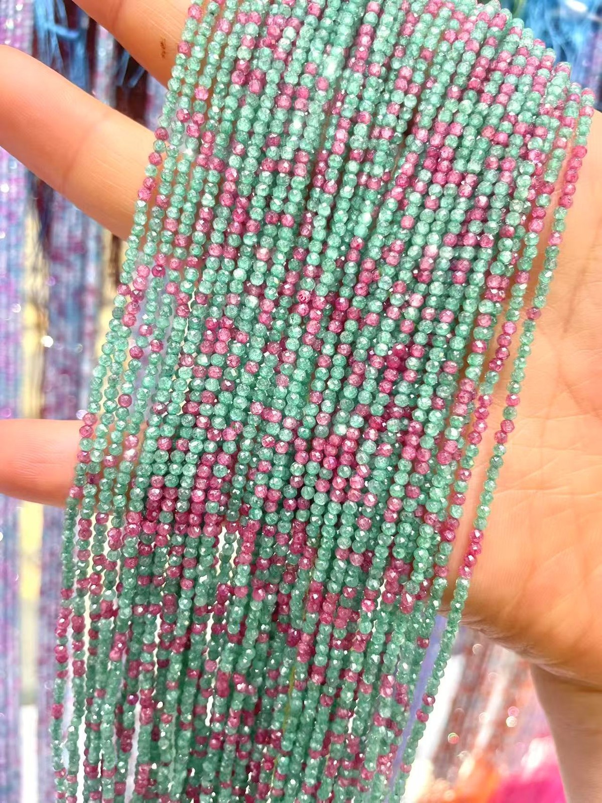 2mm High Quality Dopamine Faceted Mixed Natural Zircon Beads for Jewelry Making