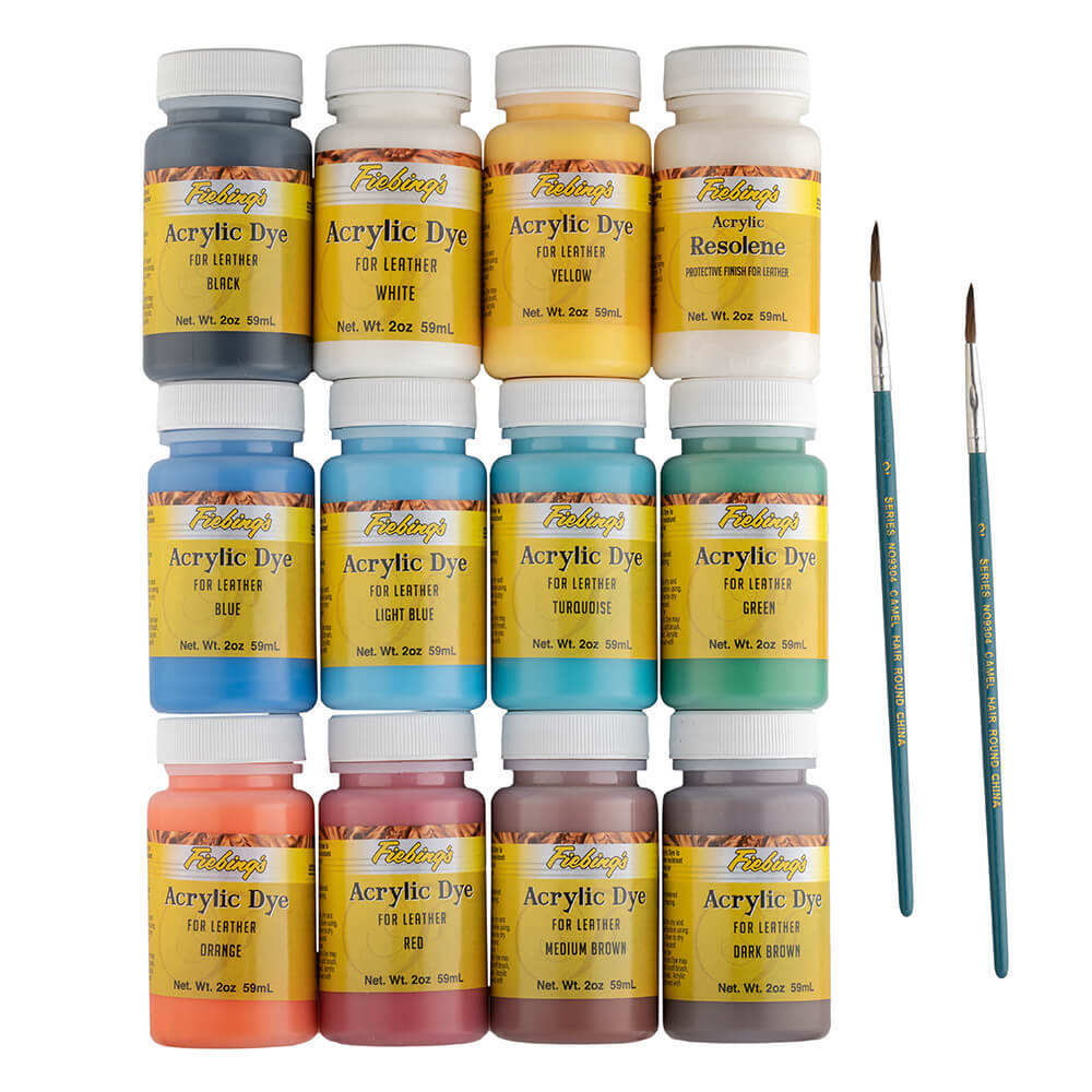 Fiebing’s Acrylic Leather Dye shoes, boots, purses – 2 oz All colors