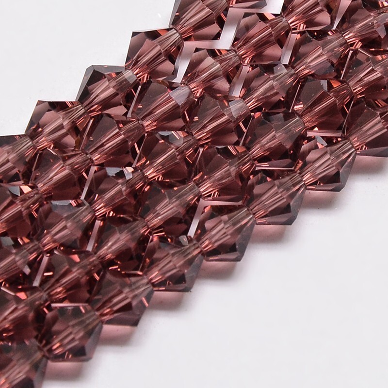 85 Bulk Beads Faceted Bicone Purple Wholesale Beads 4mm Lot Cone
