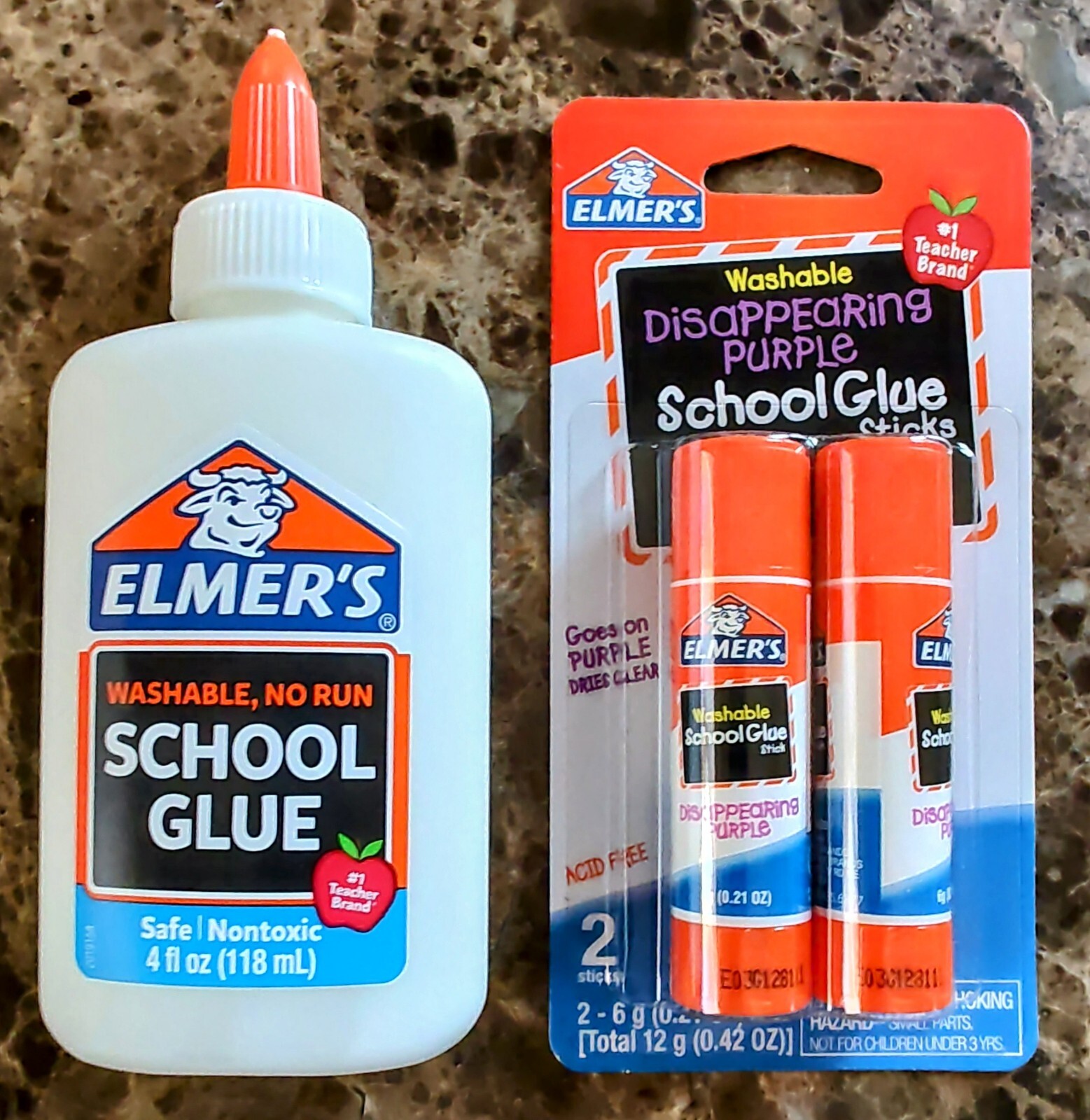 Elmer’s Washable Liquid School Glue 4 Oz & 2 Pack 7g Glue Stick *FREE Shipping*