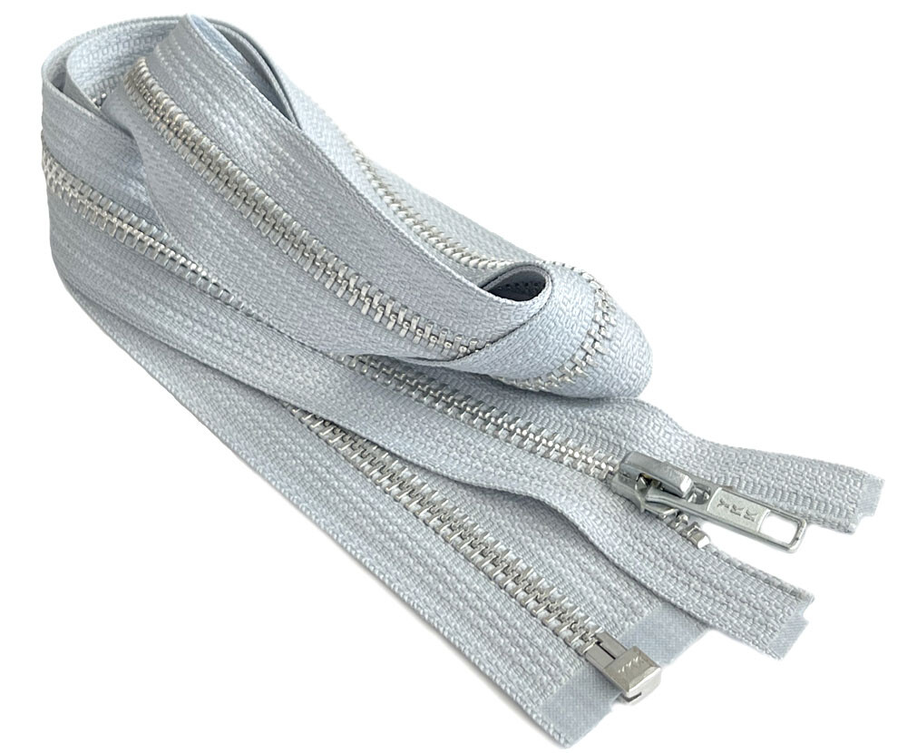 12 Inch YKK #5 Medium Weight Aluminum Metal Jacket Zipper Separating Made in USA