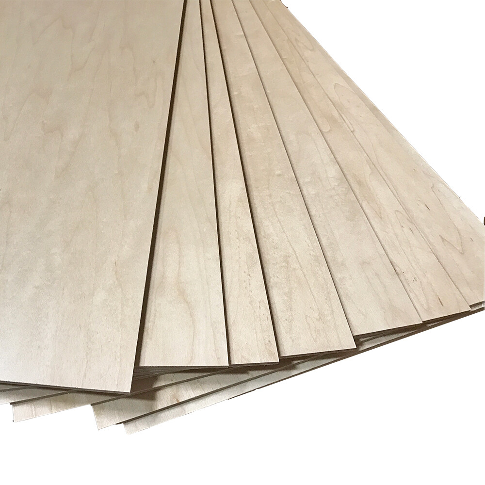 1/8″ Plywood Real Wood Veneered Panels for Crafts, Laser & Engraving