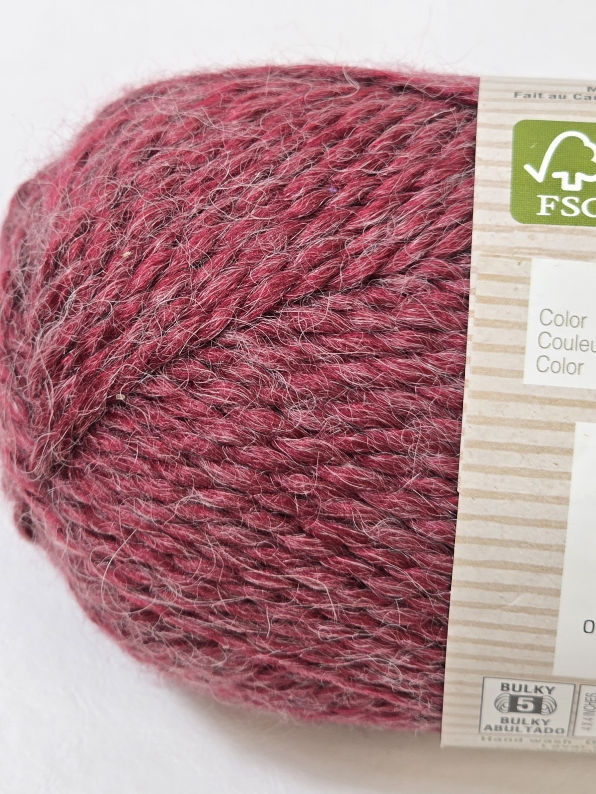 Persimmon 93430 Bernat Alpaca Natural Blend Yarn 3.5oz 100 g