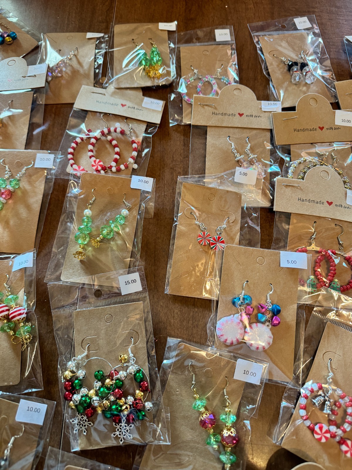 161 Pieces of Handcrafted Christmas Jewelry – Boutique Inventory