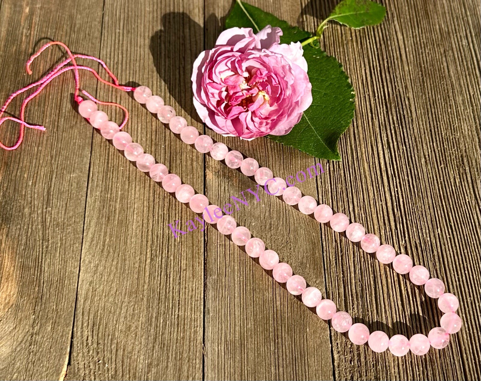 Wholesale Lot 3 Strands 8mm Natural Rose Quartz Beads Crystal Healing 15.5″