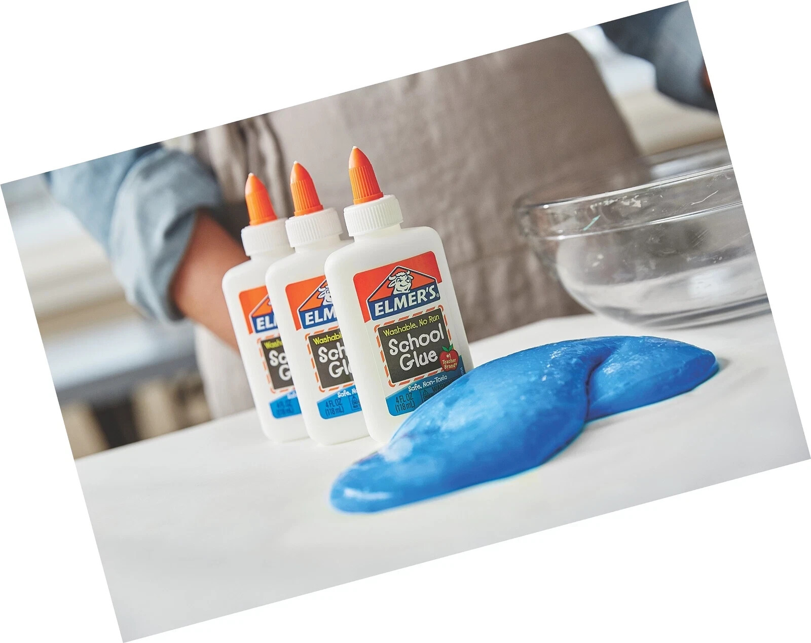 Elmer’s Liquid School Glue, Washable, 4oz. 1 Count 2,3,4,5,6,8,10,12 PACK Choose