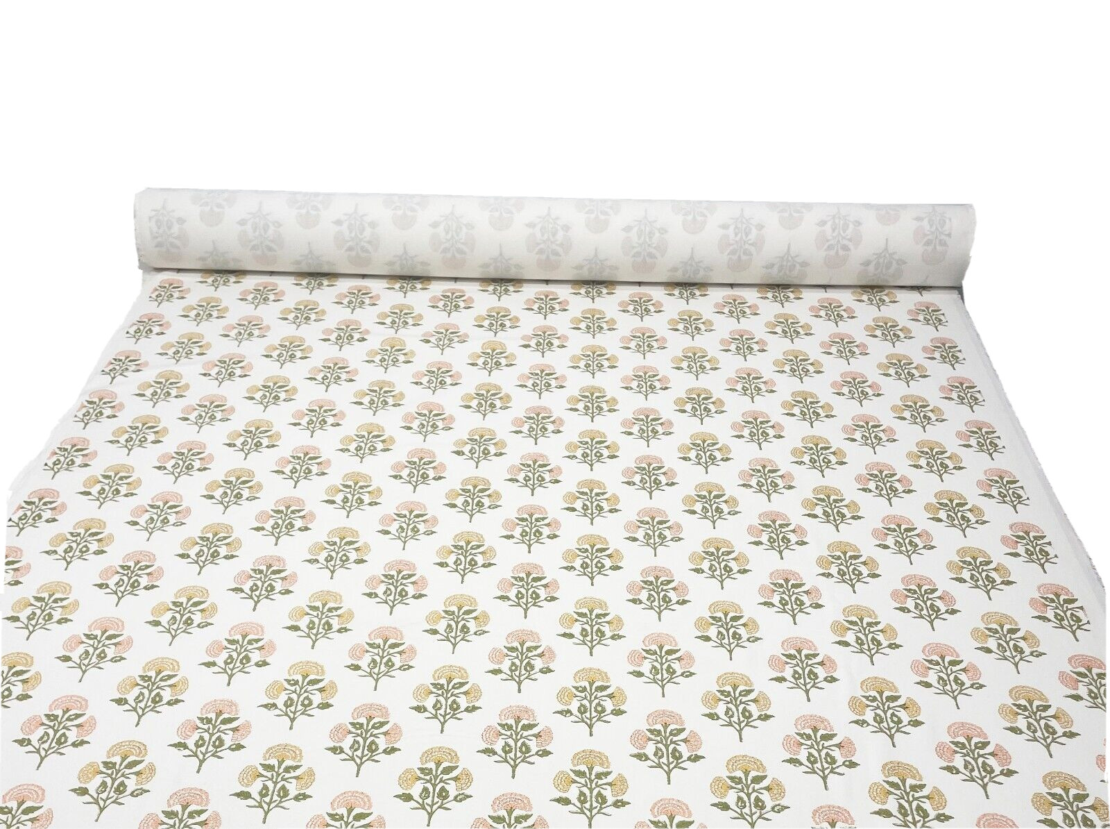 BALLARD DESIGNS ALEXA MULTI OPEN FLORAL MULTIPURPOSE COTTON FABRIC BY YARD 54″W