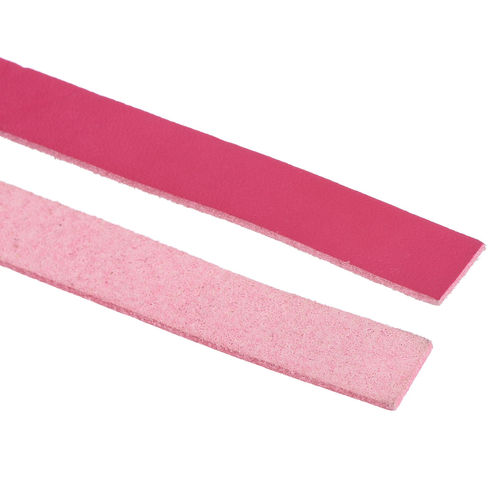 Leather Straps Strip Belt 1.2cm(0.5″ Width) Leather Strips Bright Pink
