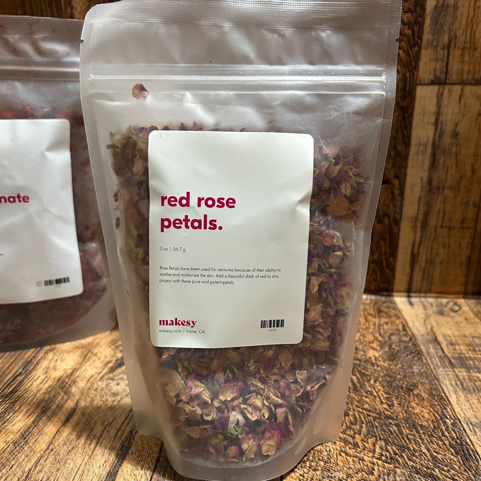 Makesy Dried Flowers Red Rose, Chamomile & Pomegranate For Candles & soaps
