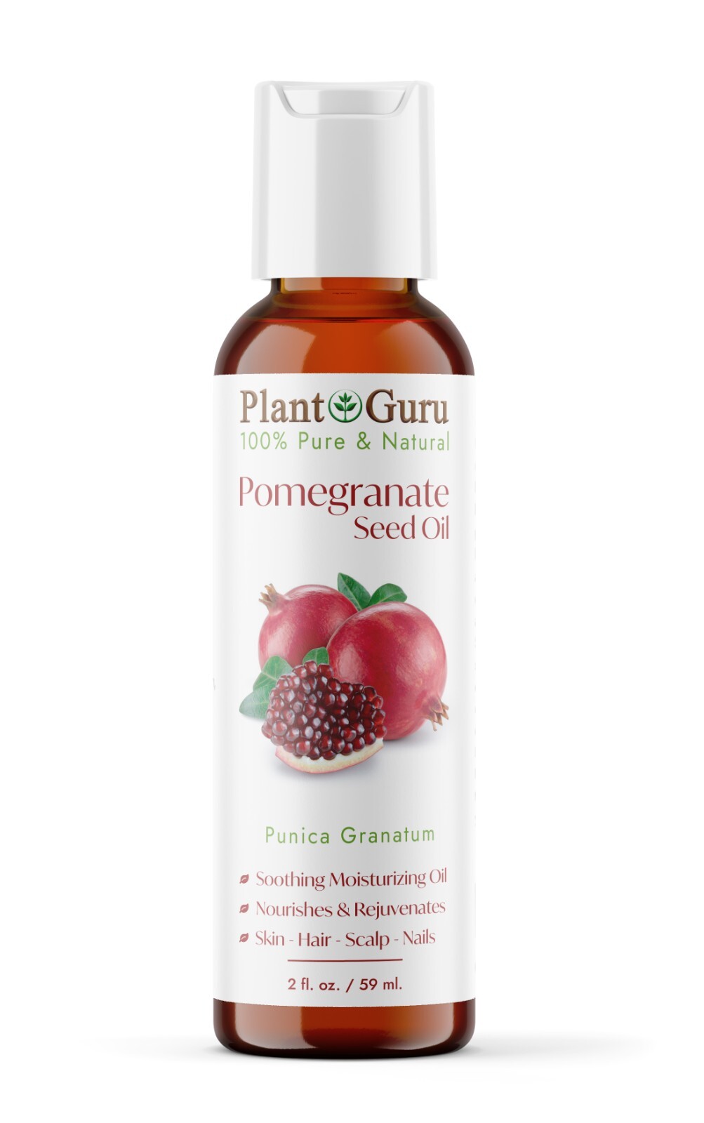Pomegranate Seed Oil 2 oz. Cold Pressed 100% Pure Unrefined For Skin Face Hair
