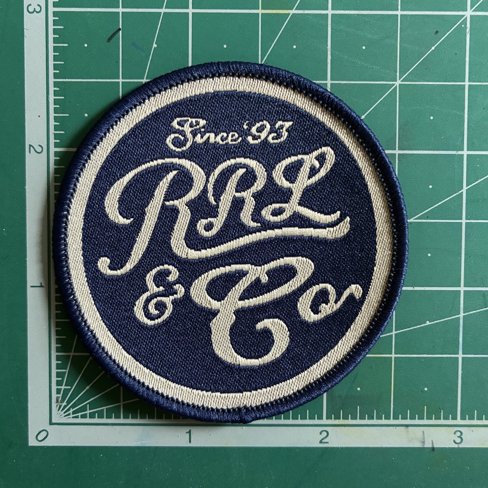 Vintage Double RL Patches Self-Adhesive and Sew-On Applique