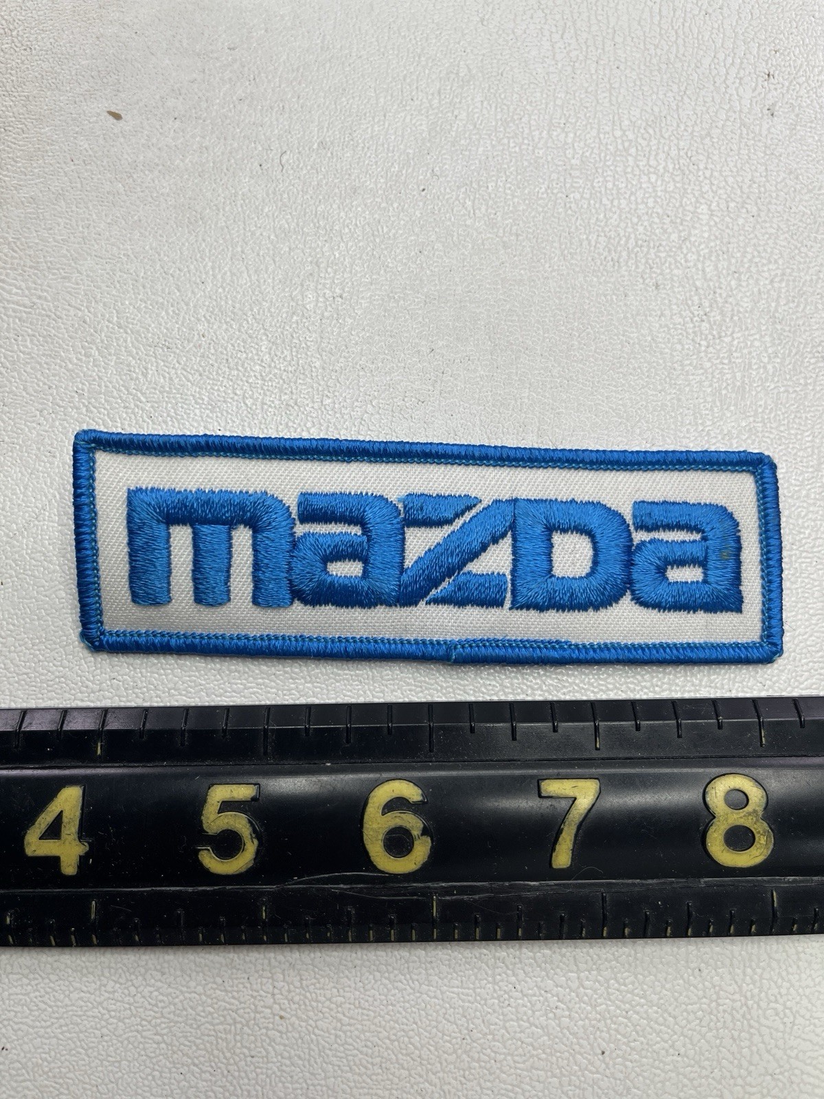 Vtg Car Auto MAZDA Embroidered Patch T170