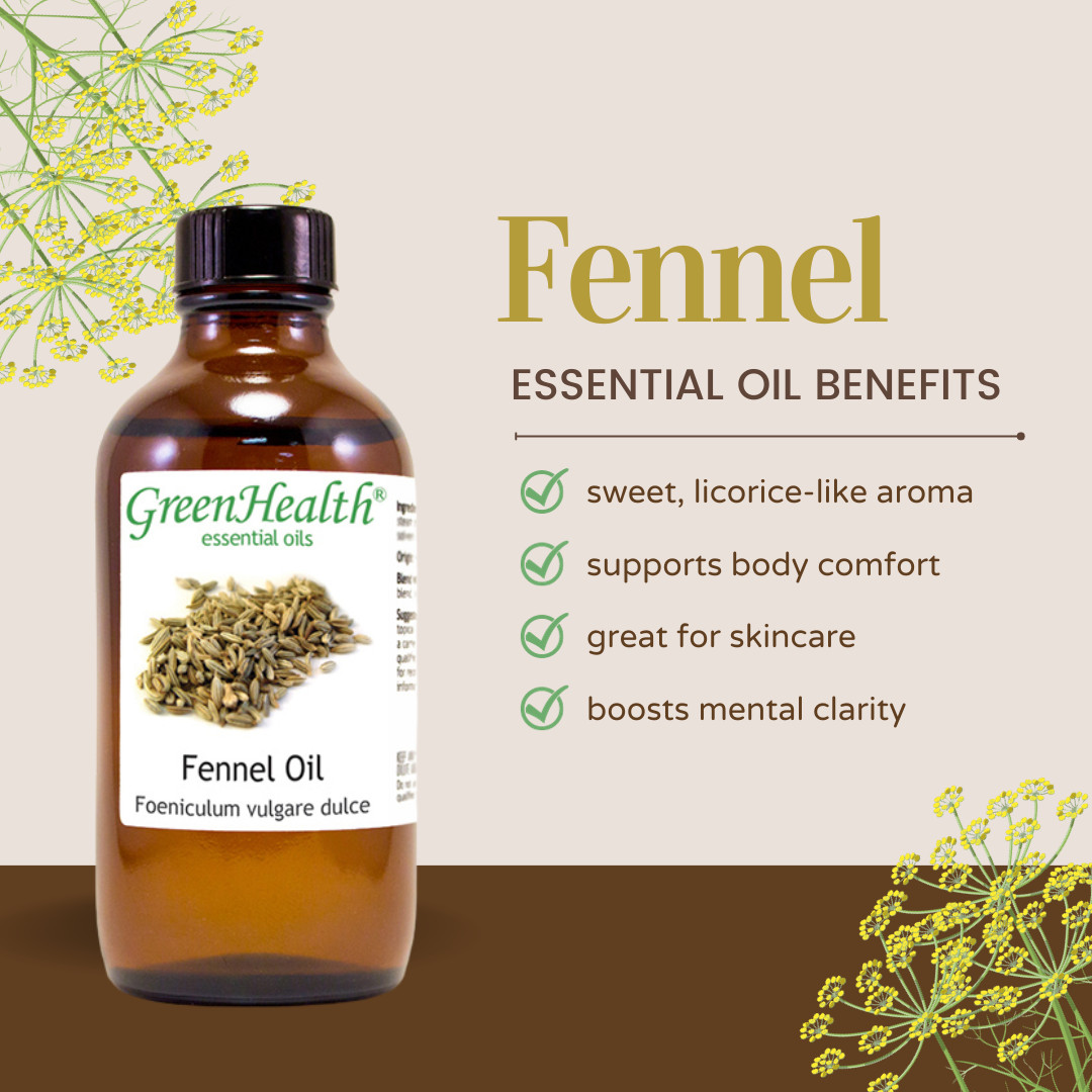 4 fl oz Fennel Essential Oil (100% Pure & Natural) – GreenHealth
