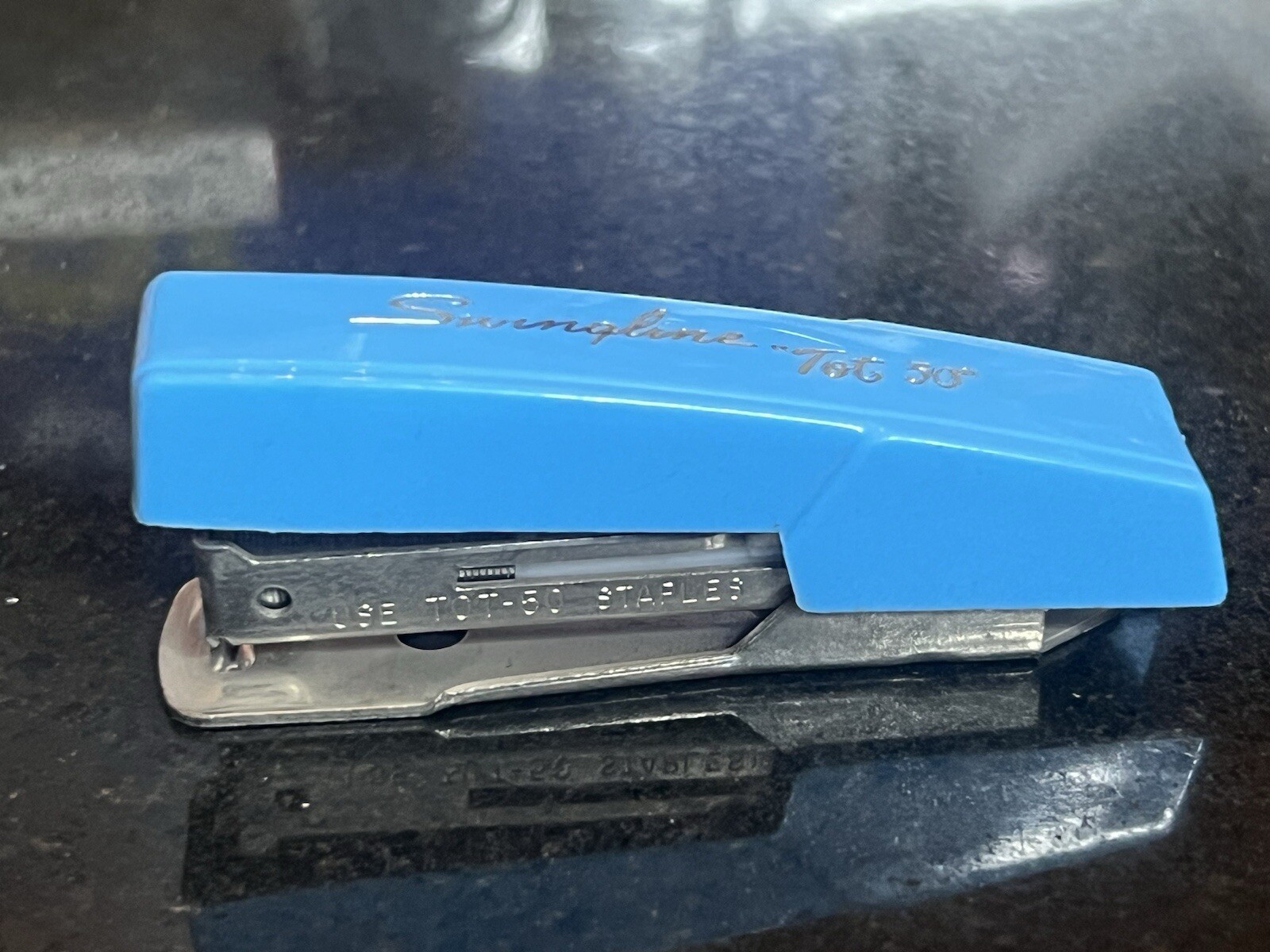 Vtg Swingline Pastel Color Staplers Purple & Blue Made In USA