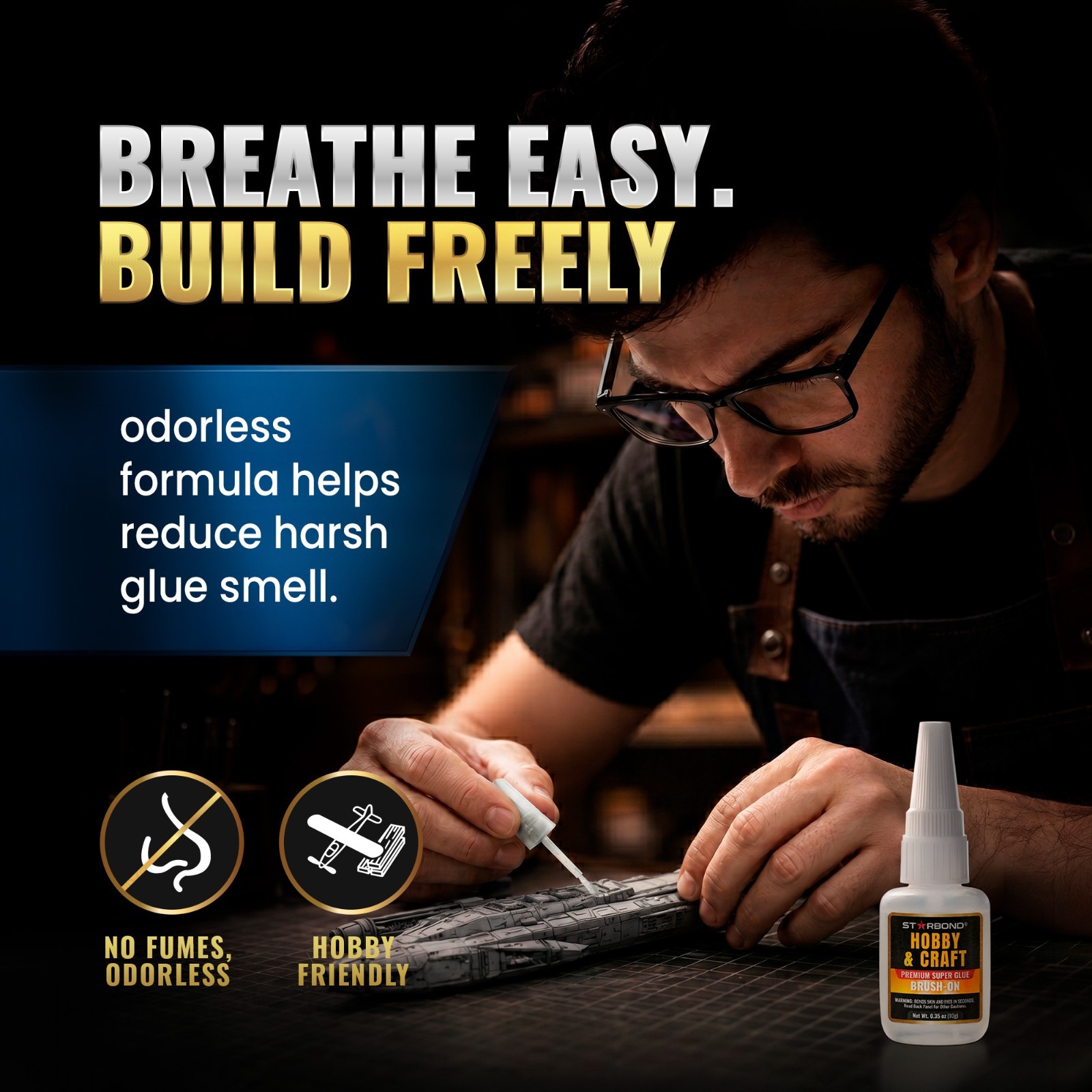 Starbond Hobby & Craft Brush-On Super Glue – Precision Applicator