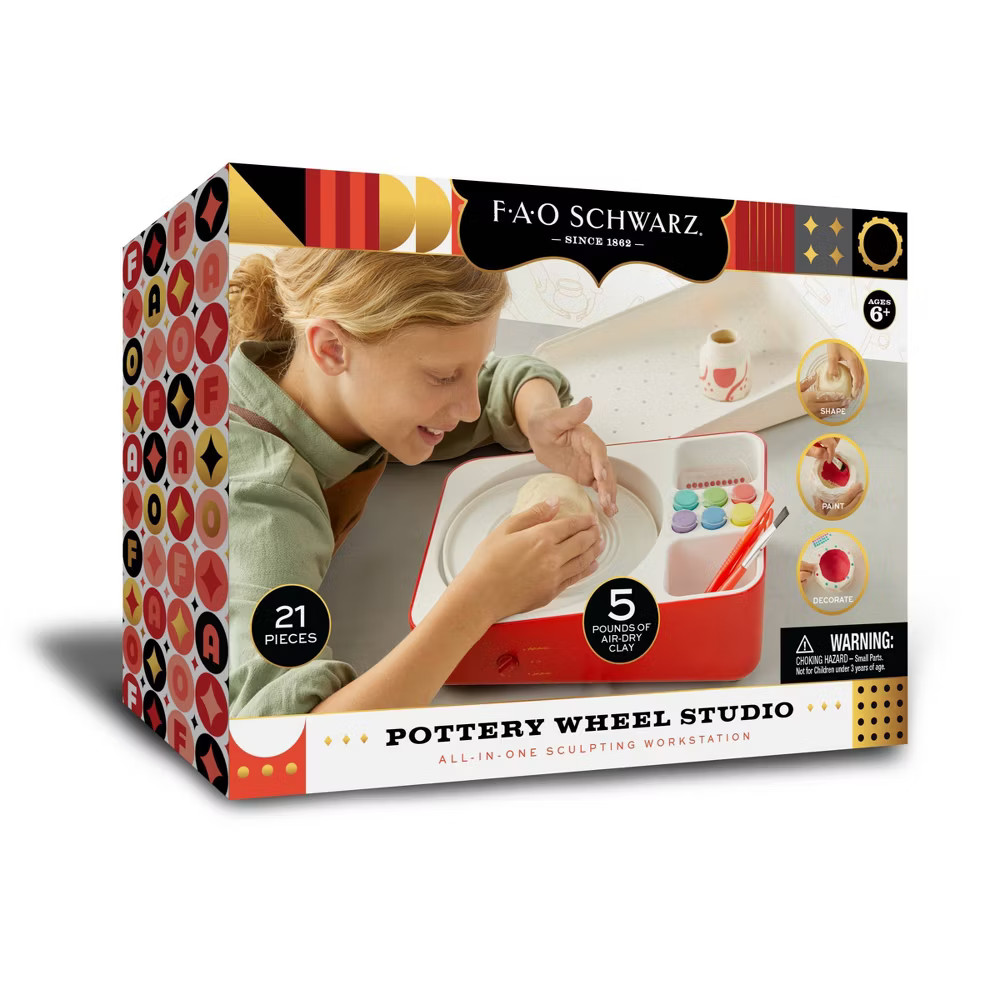 FAO Schwarz Pottery Wheel Studio All-In-One Sculpting Workstation