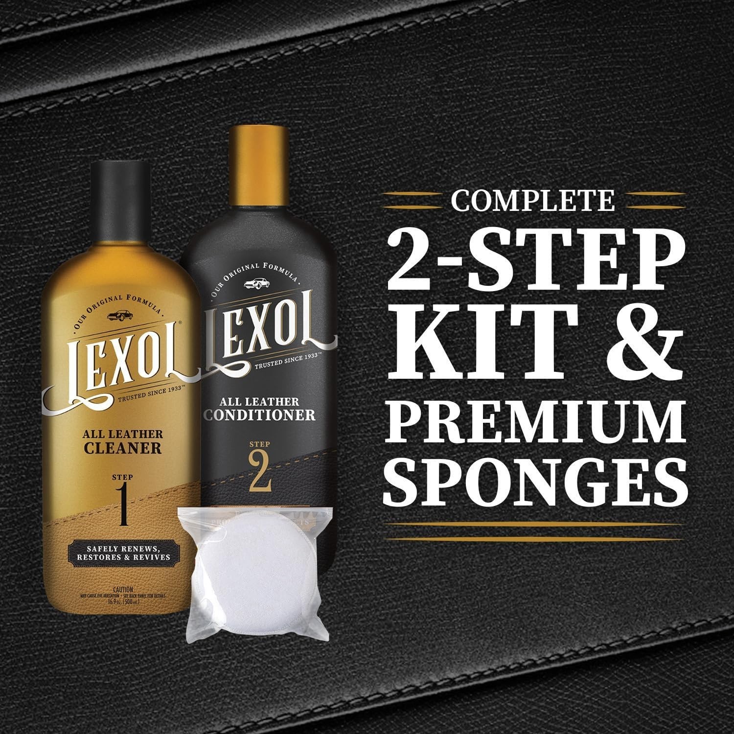 Lexol Leather Conditioner and Cleaner Kit by Lexol, Use on Furniture NEW