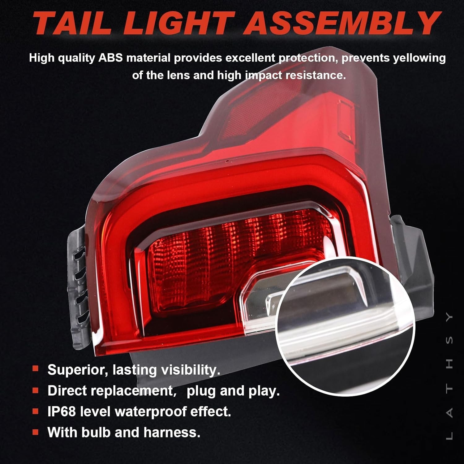 LED Tail Light Compatible With 2020-2023 GMC Acadia Rear Light Taillight Right a