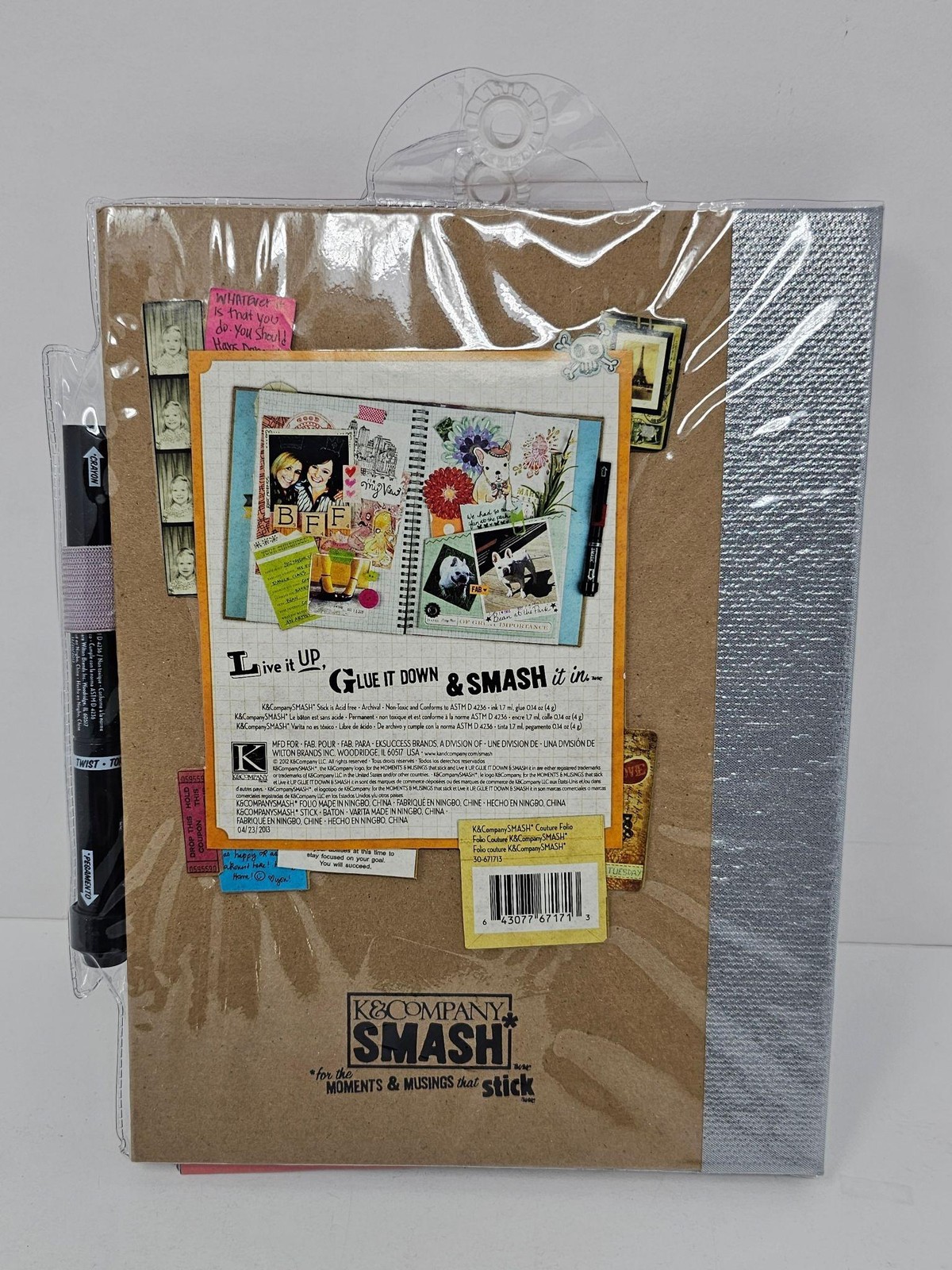 K&Company SMASH Couture Style Scrapbook W/ Pen Glue 2013 RARE Discontinued NEW