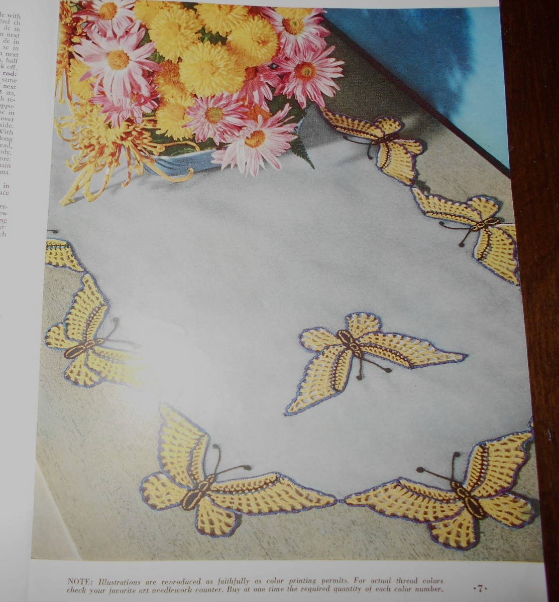 Butterflies In Crochet 1951 CLARKS J.P. Coats Pattern Book 272 1st Edition