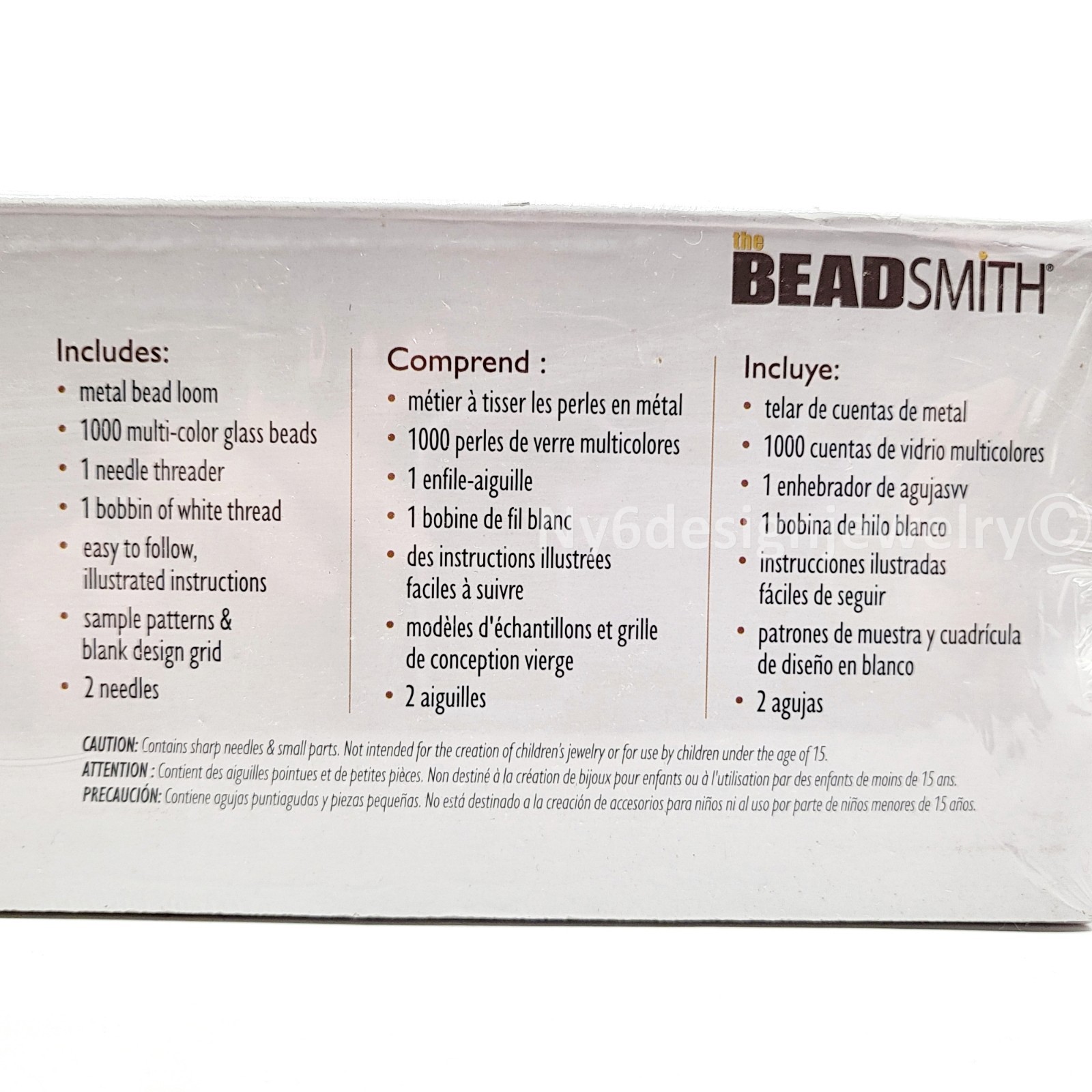 Beadsmith Bead Loom Beginners Kit – Beads,Needles,Thread,Patterns,Instructions