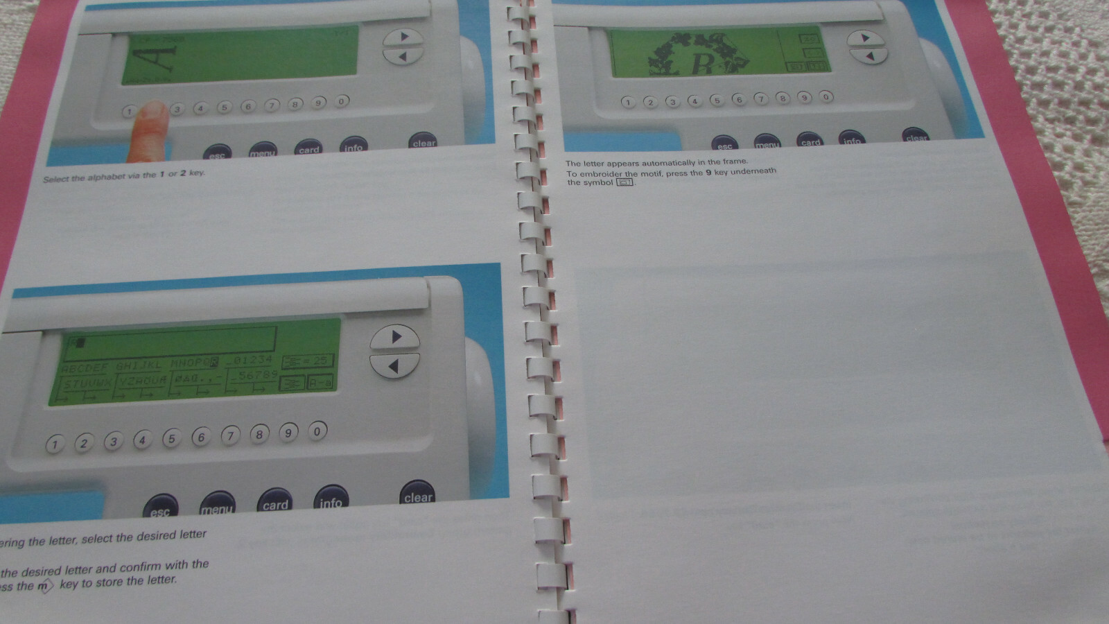 Pfaff 7560 Others ORIGINAL EMBROIDERY UNIT Manual Used Pre-Own Condition Good