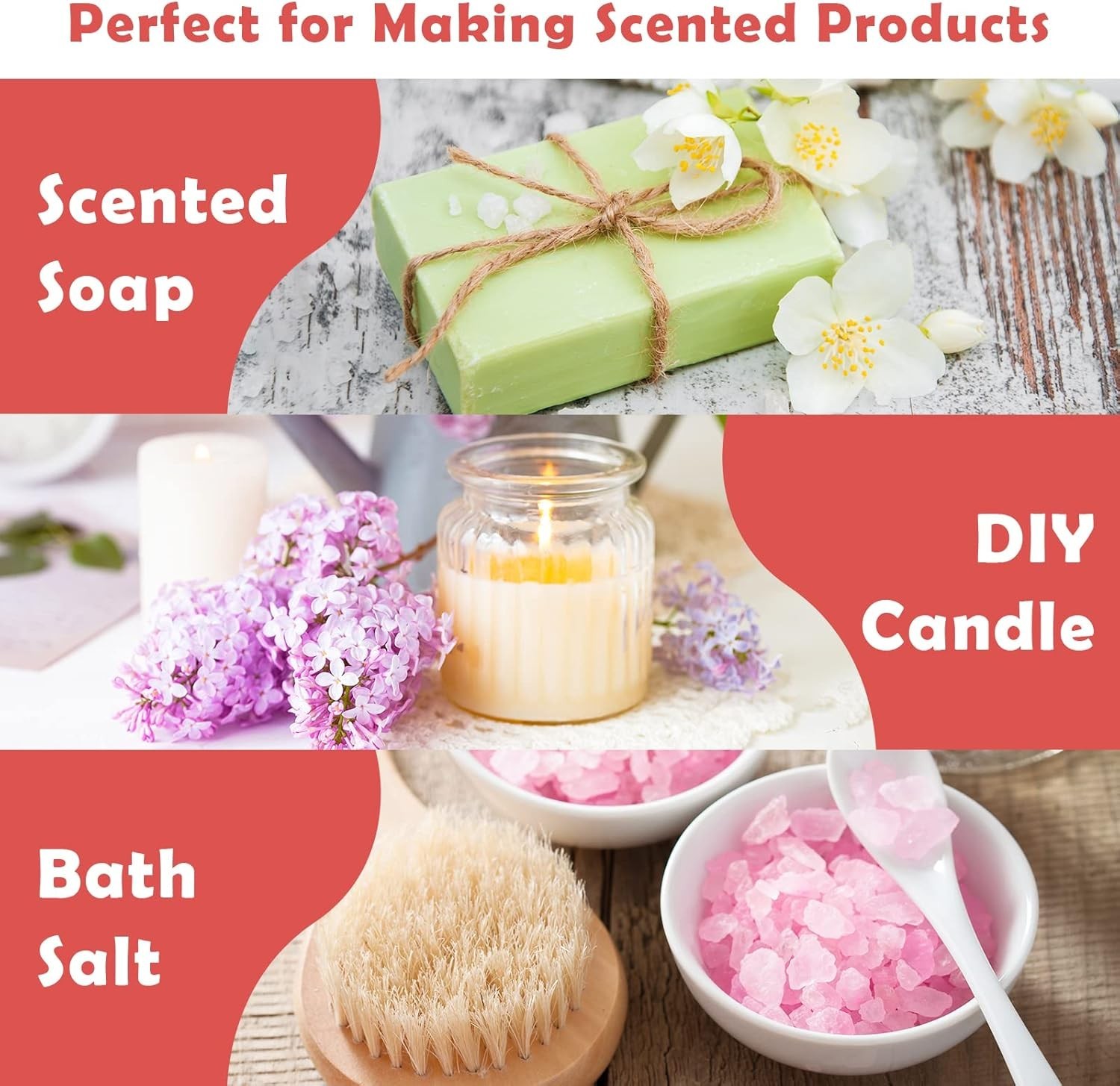 Floral Essential Oils, Fragrance Oil for Candle Making, 5mlx10, Soap Making …