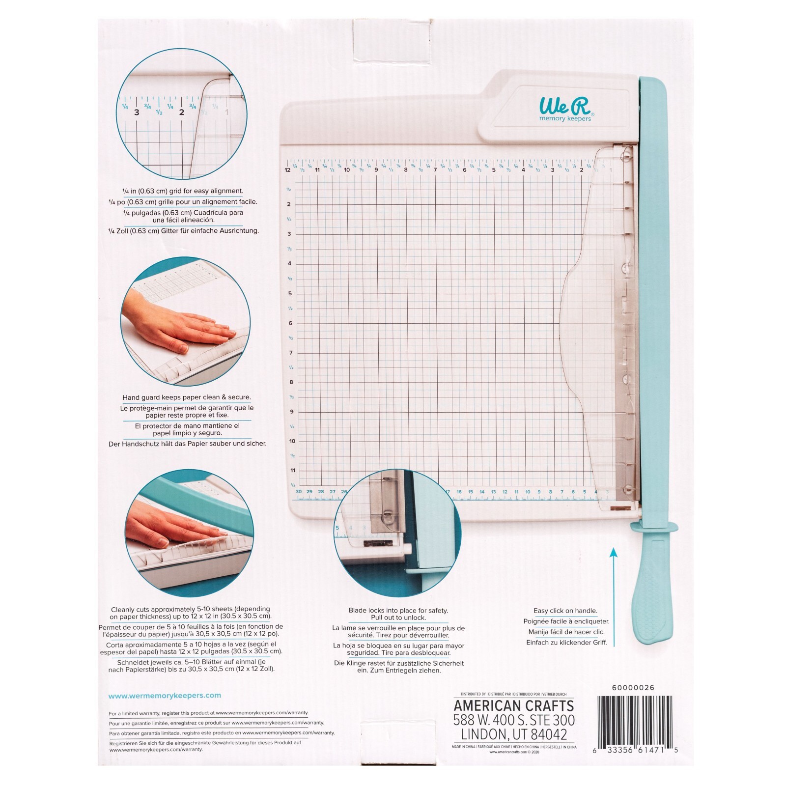We R Memory Keepers Guillotine Trimmer 12″x12″ Large 60000026 by American Crafts