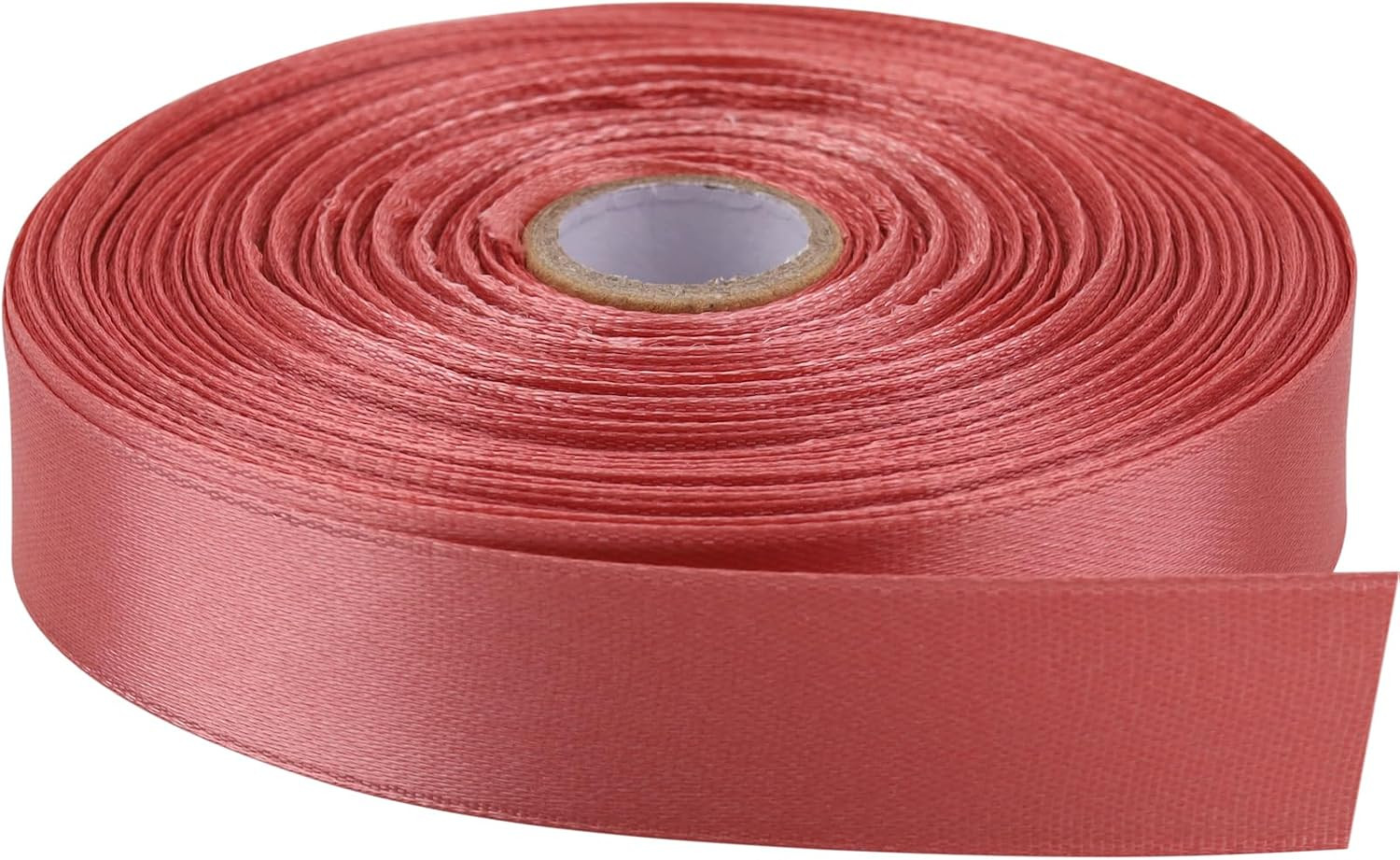 3/4 Inch x 50 Yards Polyester Ribbon – Rose Gold | Single-Faced Craft Ribbon for