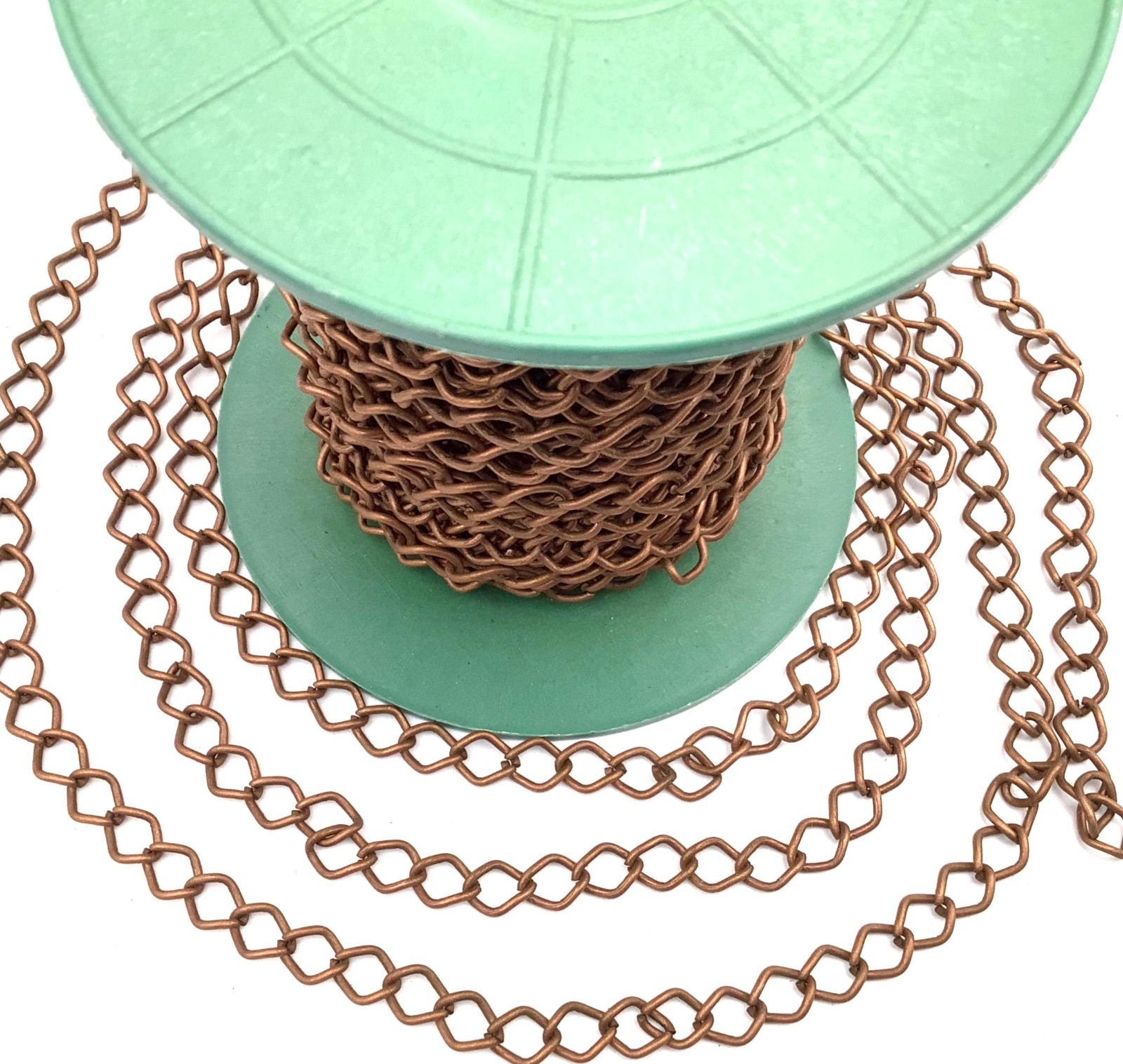 3Feet Antique Copper Metal Cable 10x7mm Chain-#AT6624