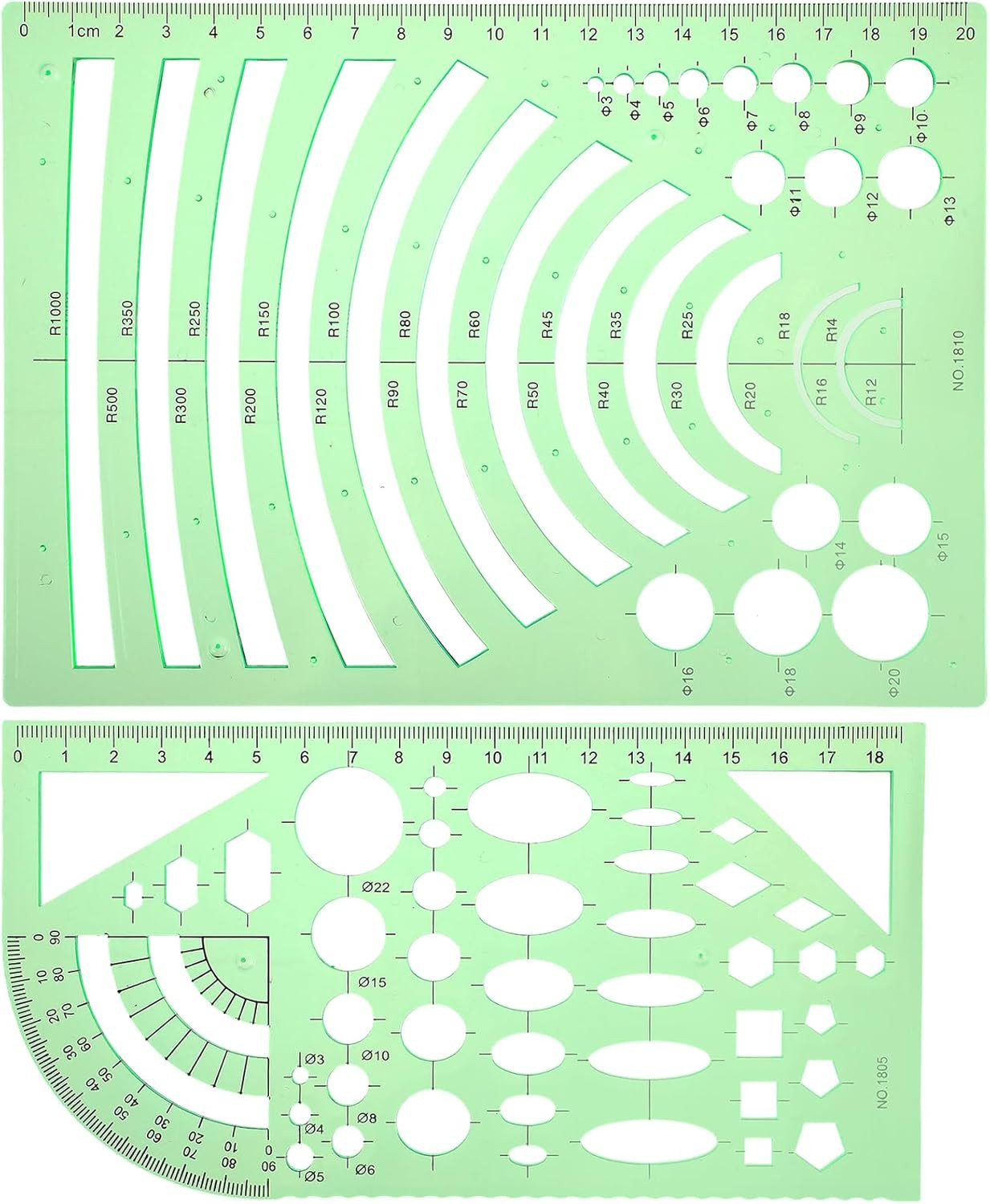 Circle Template for Drawing Drafting, Geometric Stencils for Painting Circle/Geo