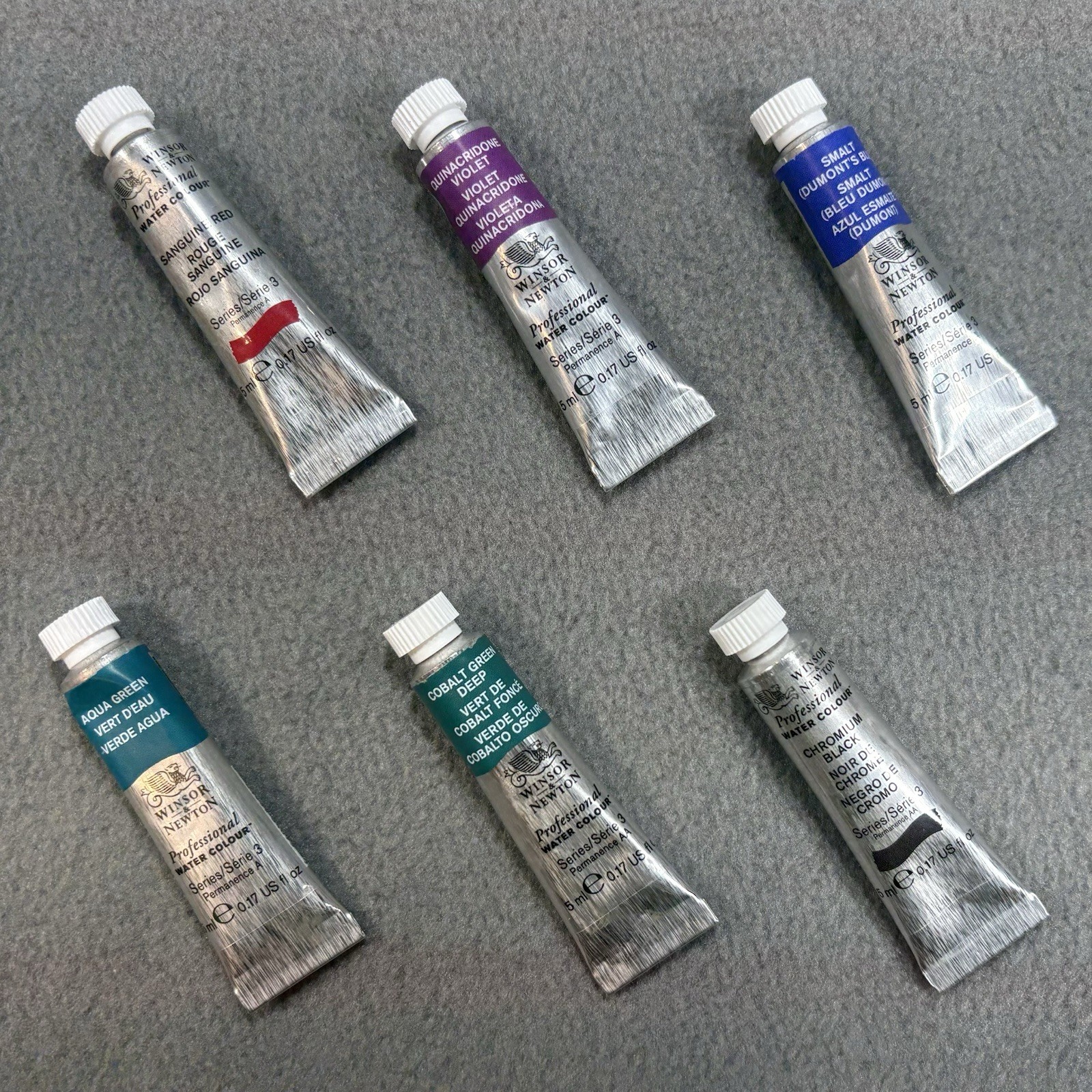 Winsor & Newton Watercolors, Limited Ed ‘Twilight” Set, 5 ml, 6 Colors, OOP