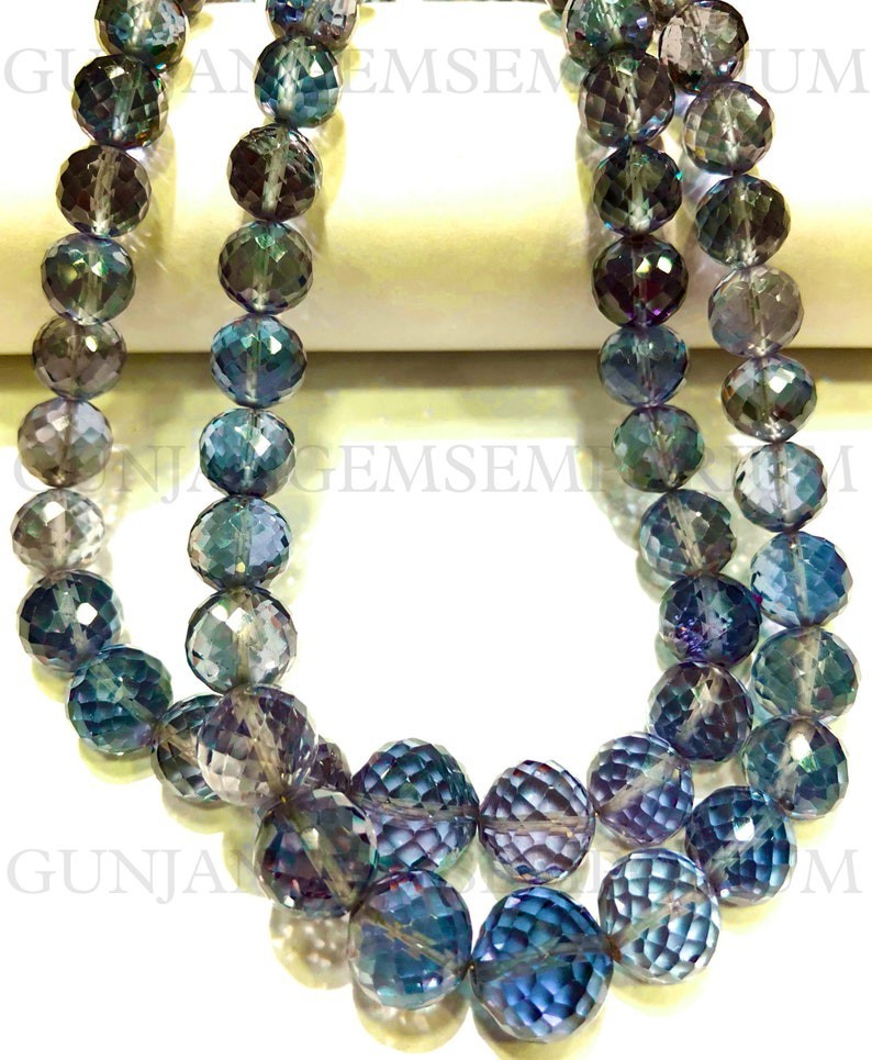 Alexandrite Faceted Round Beads Rare Alexandrite Gemstone 8-10mm Alexandrite