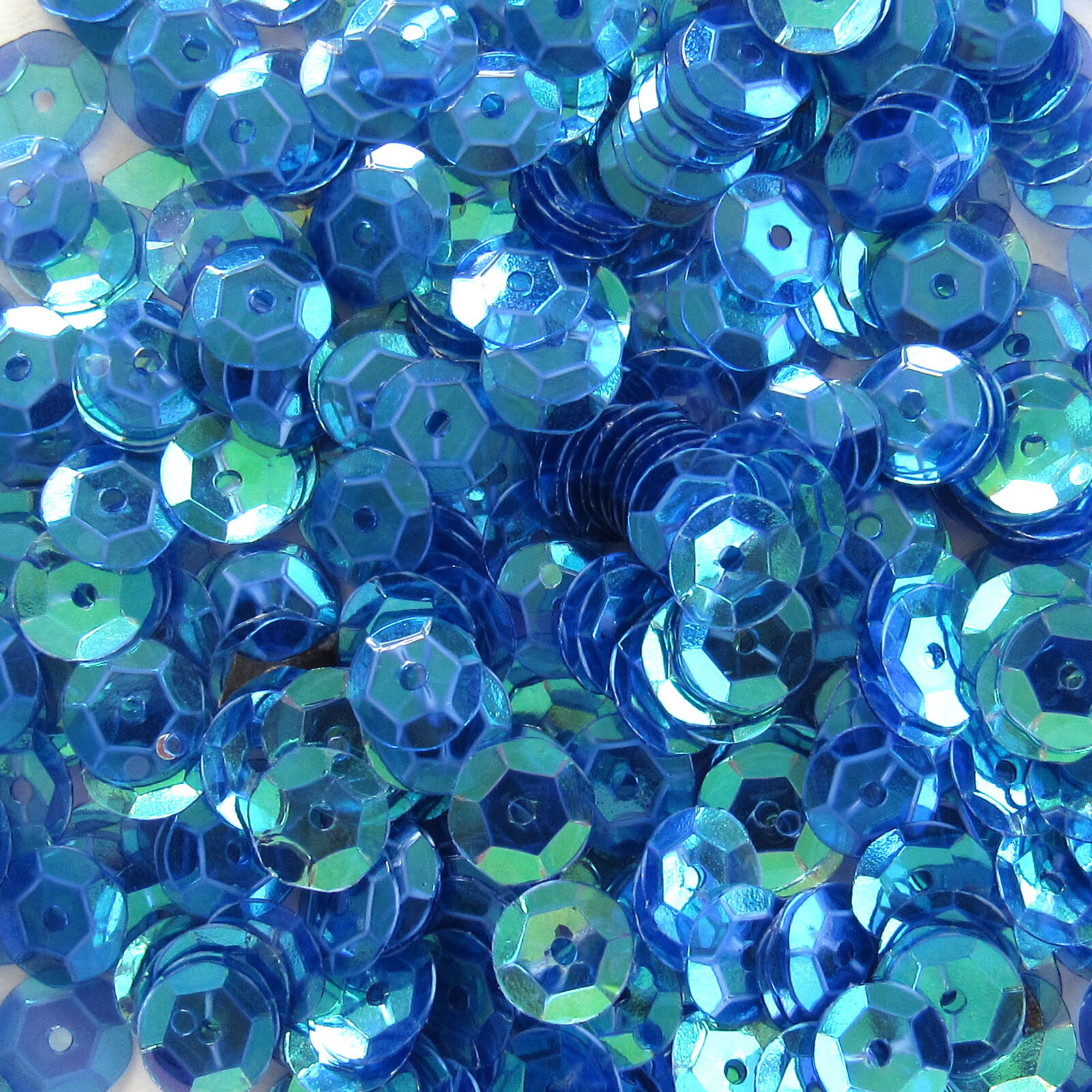 Sequins Transp. Ultramarine Blue Magic 5mm Round Cup ~1000/~12,500 pcs Loose HQ