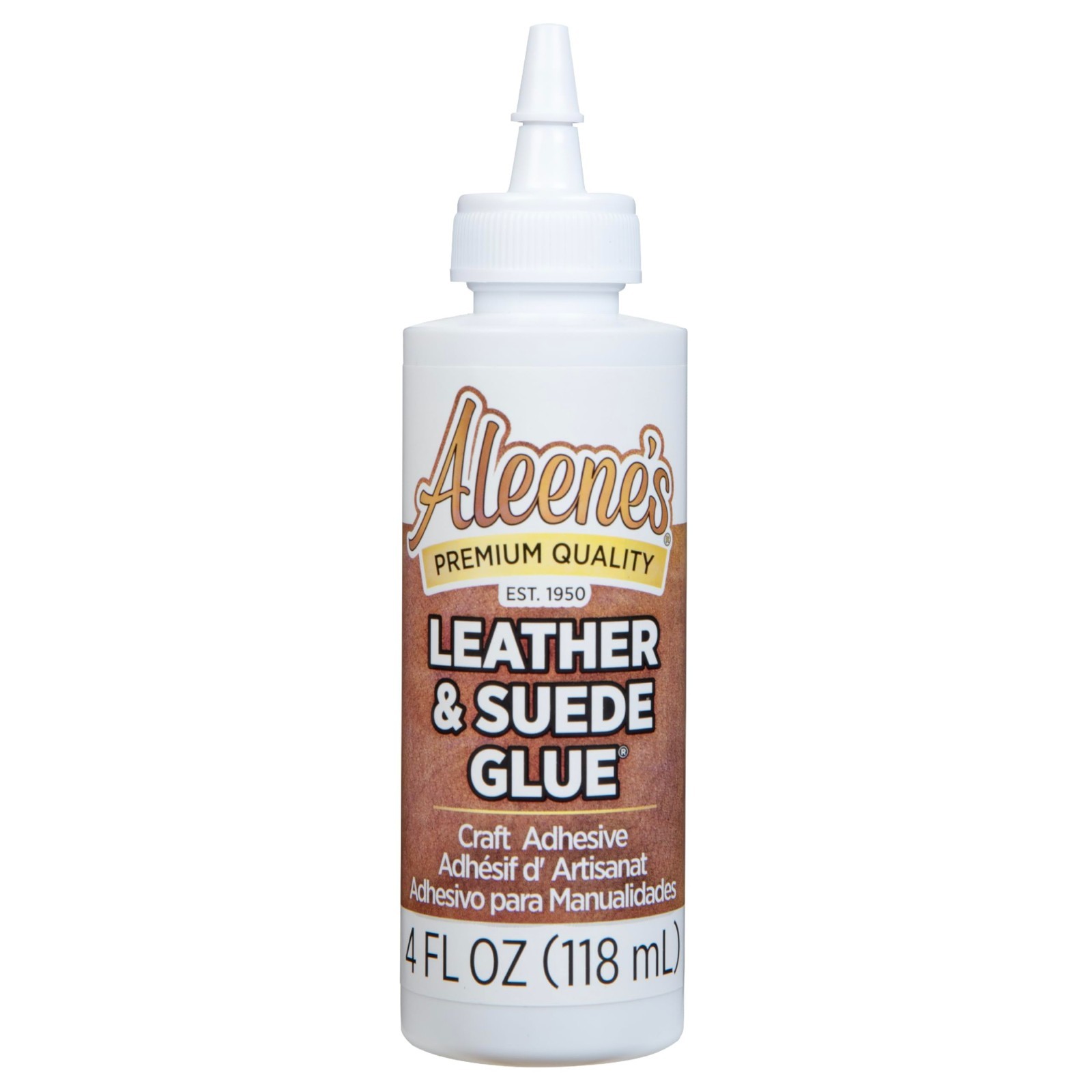 Aleene’s Leather & Suede Glue, Adhesive For Crafts, Embellishments – 4 fl oz