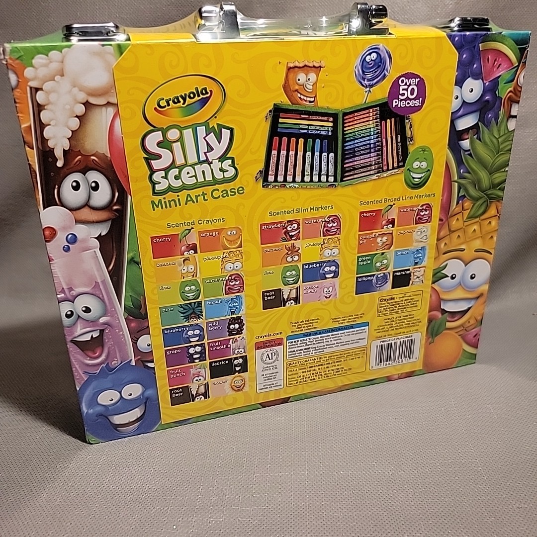NEW Crayola Silly Scents Sweet Mini Art Case Nontoxic 50+ Pieces 04-0015 SEALED