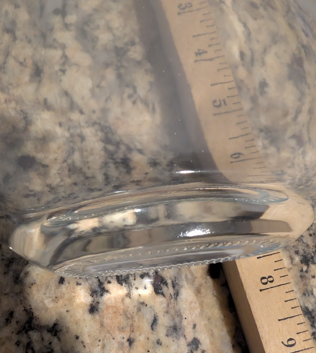 LARGE CRAFTERS CLEAR GLASS CORK STOPPER BOTTLE DIY 15.9 OZ