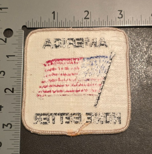 Vintage c 1970s or 80s USA FLAG “AMERICA NONE BETTER” Patriotic Patch