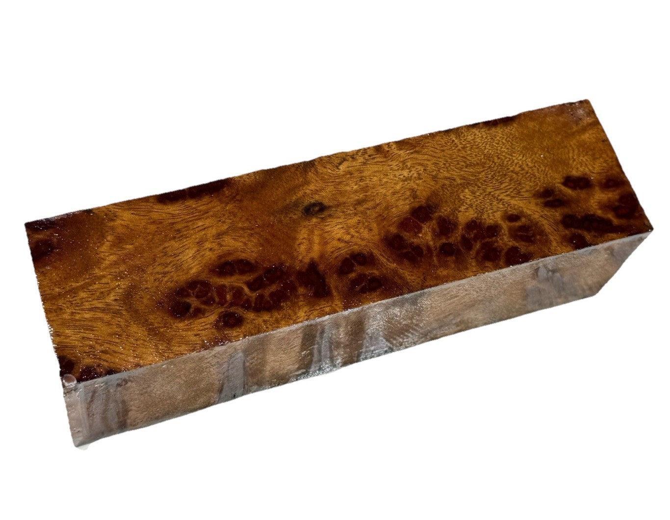 Camphor burl wood turning blank 1-3/4″ x 1-3/4” x 6-1/4″ (b47) dried