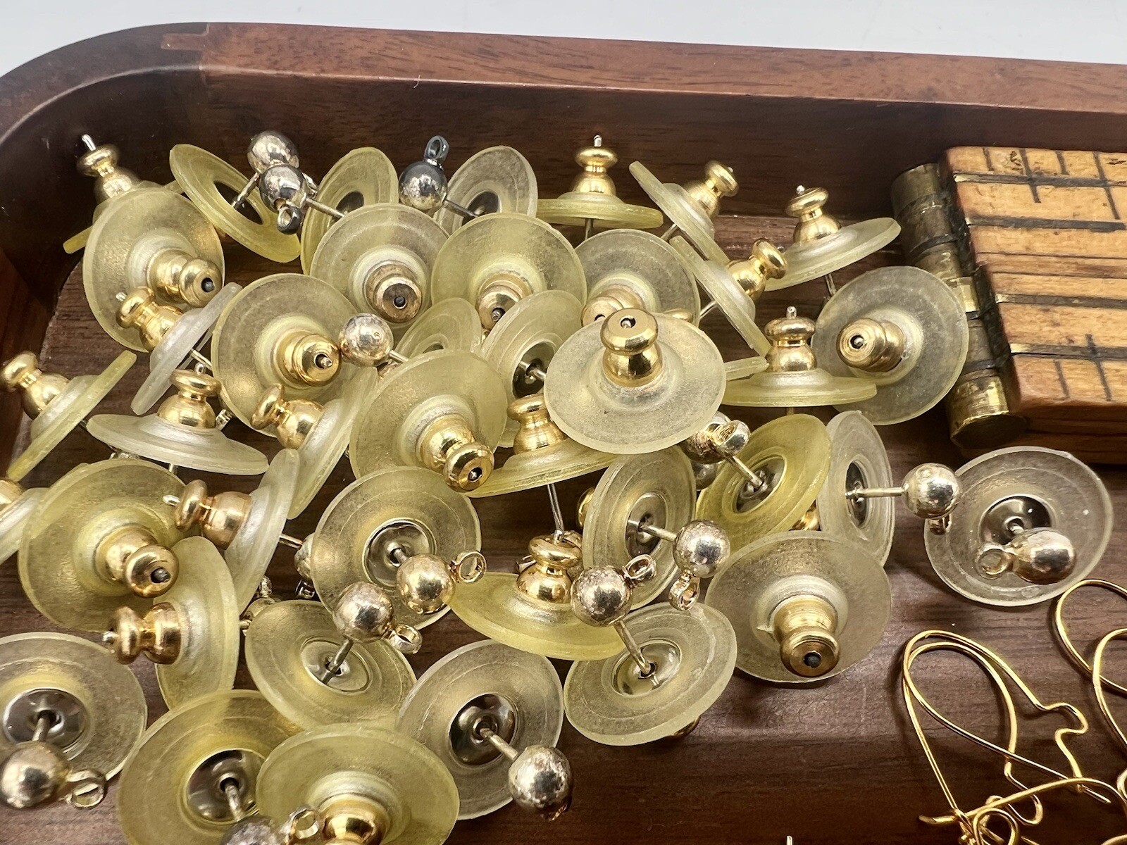 161 Pairs Pierced Earring Findings Mixed New Old Stock DIY Jewelry Making Lot