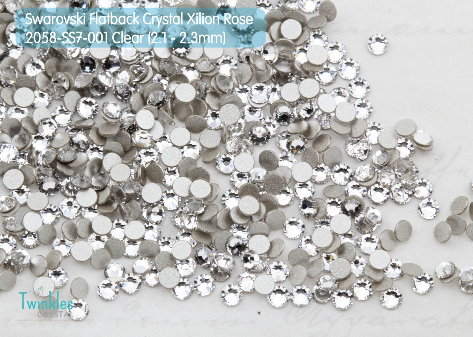2.2mm (36-144pcs) Clear – Swarovski FlatBack Crystal Foil – 2058-SS7-001F