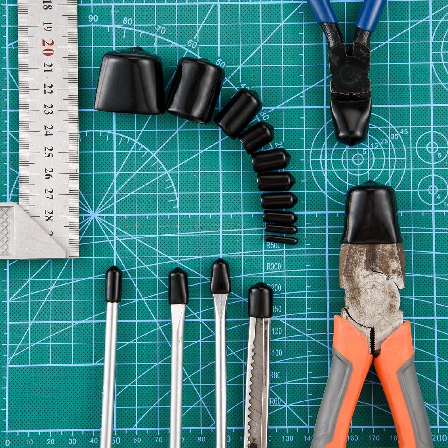 Quality Rubber End Caps – 320 Pieces in 10 Sizes, Perfect for Home Projects